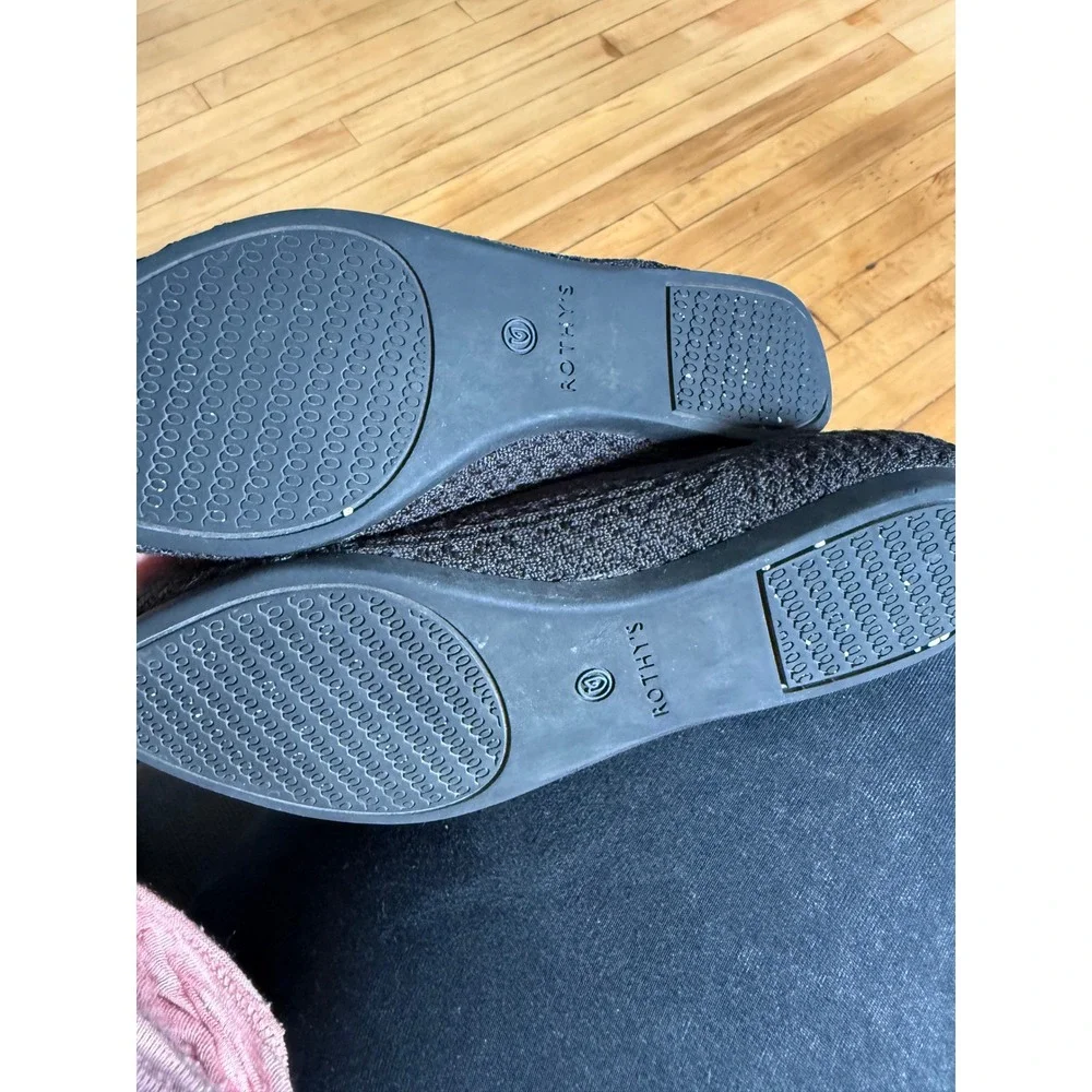 Rothy's The Point Black Honeycomb ballet flats